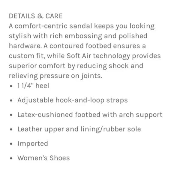 MEPHISTO Pattie Sandal Embossed Leather Ankle Strap Open Toe Gray Taupe 8 38 - Picture 9 of 10